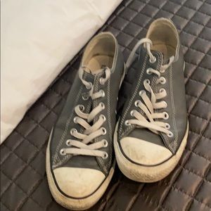 Leather grey converse